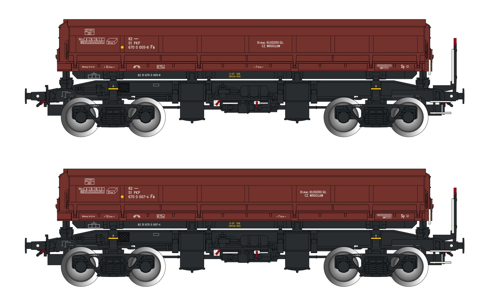 Albert Modell 600049 - 2er Set offene Güterwagen Fa, PKP, Ep.V Albert Modell 600049 - 2er Set offene Güterwagen Fa, PKP, Ep.V
