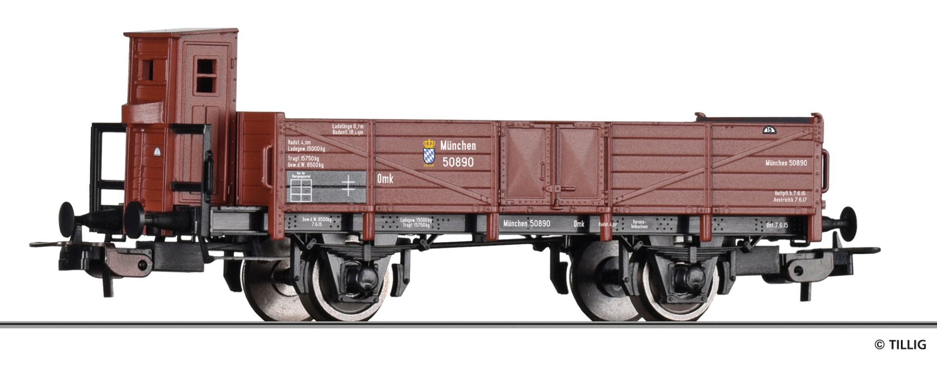 Tillig 77051 - Offener Güterwagen Omk, K.Bay.Sts.B., Ep.I Tillig 77051 - Offener Güterwagen Omk, K.Bay.Sts.B., Ep.I