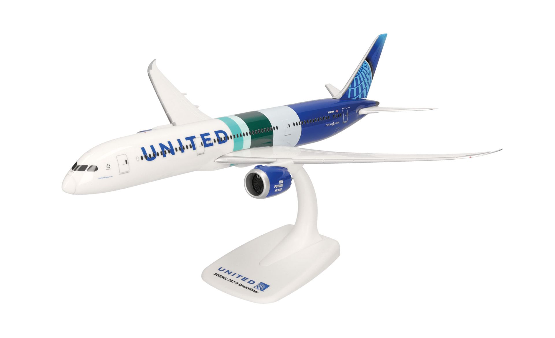 Herpa 614863 - United Airlines Boeing 787-9 Dreamliner "The Future is SAF" – N24988