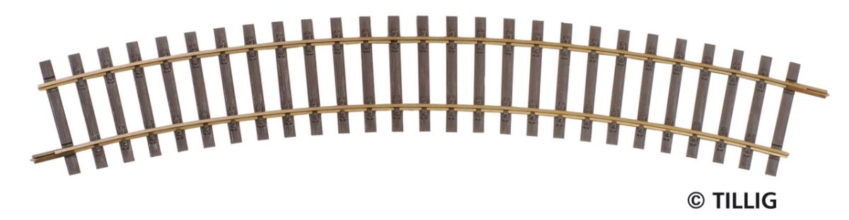 Tillig 85140 - Gebogenes Gleis R11, R366, 30'