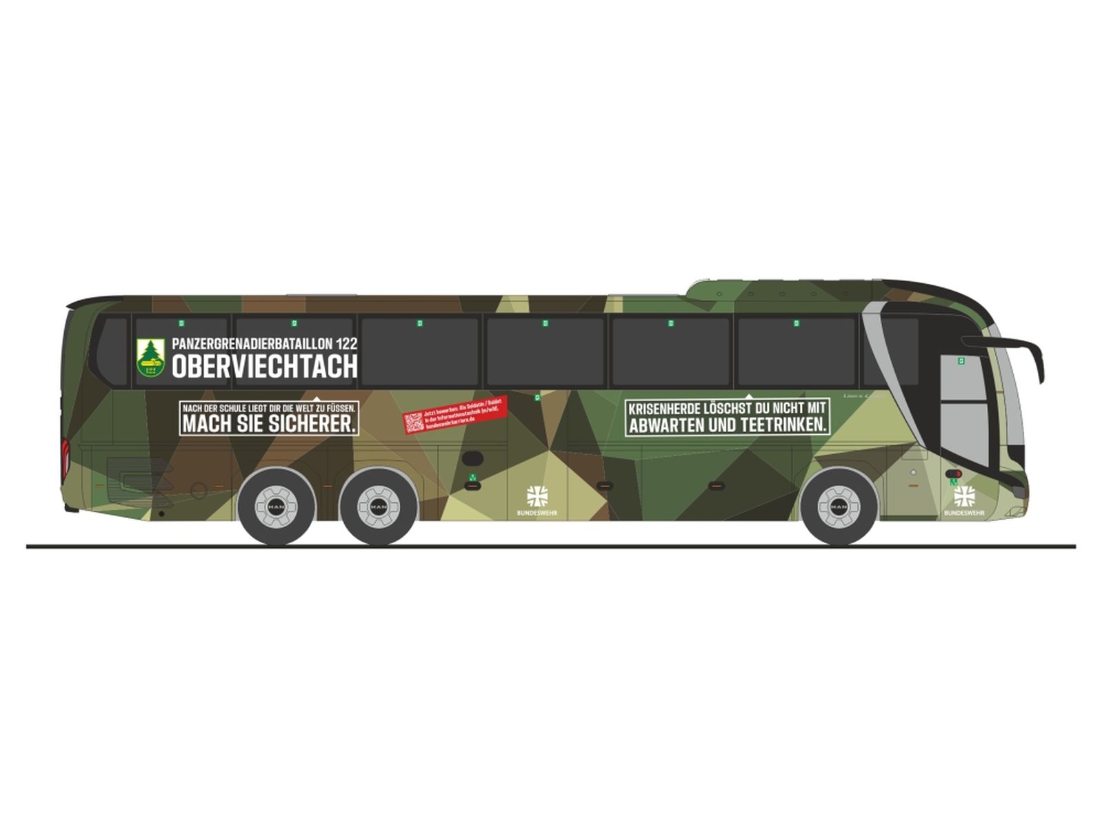 Rietze 74871 - MAN Lion´s Coach L´17 Bundeswehr Panzergrenadierbatallion 122 Oberviechtach