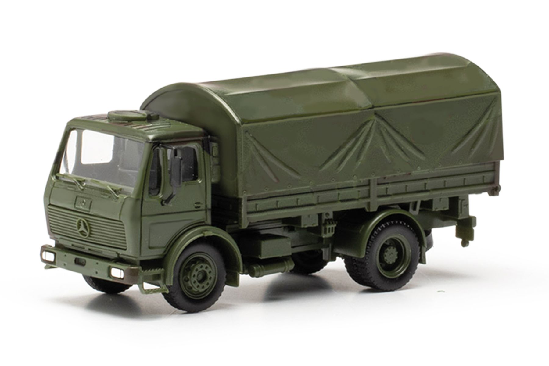 Herpa 747073 - Mercedes-Benz NG LKW 5t Pritschen-LKW mit Rundplane 2achs "Bundeswehr"