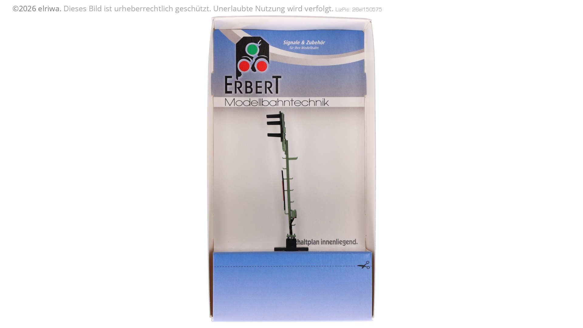 Nebenbahnsignal (Hp0+Hp1+Hp2), DB, mit Beleuchtung