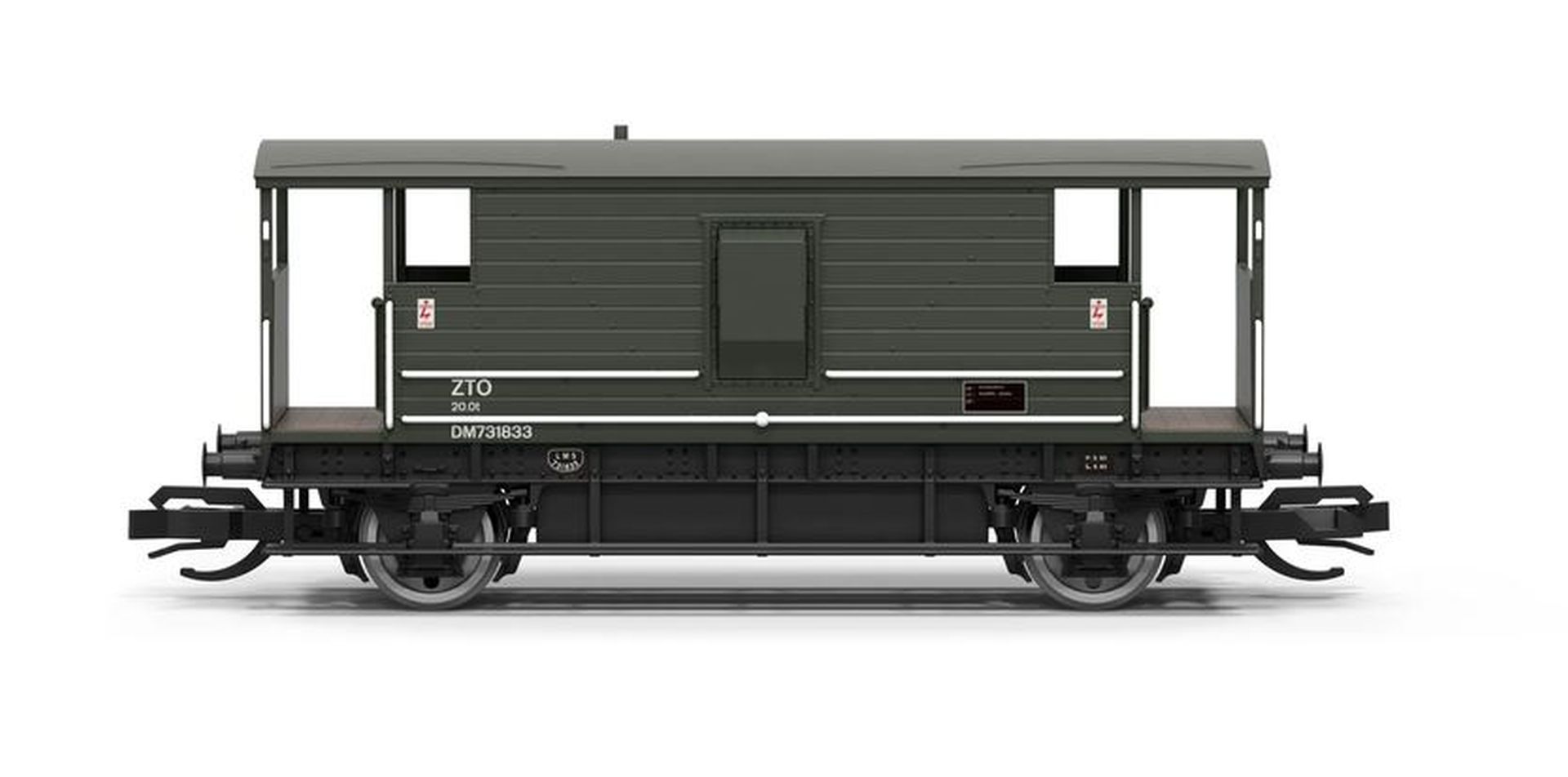 Hornby TT6092 - Bremswagen Brake Van 731833, BR, Ep.IV