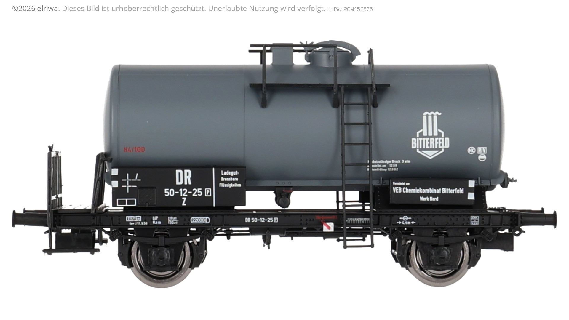 Brawa 50709 - Kesselwagen, DR, Ep.III 'VEB Bitterfeld'