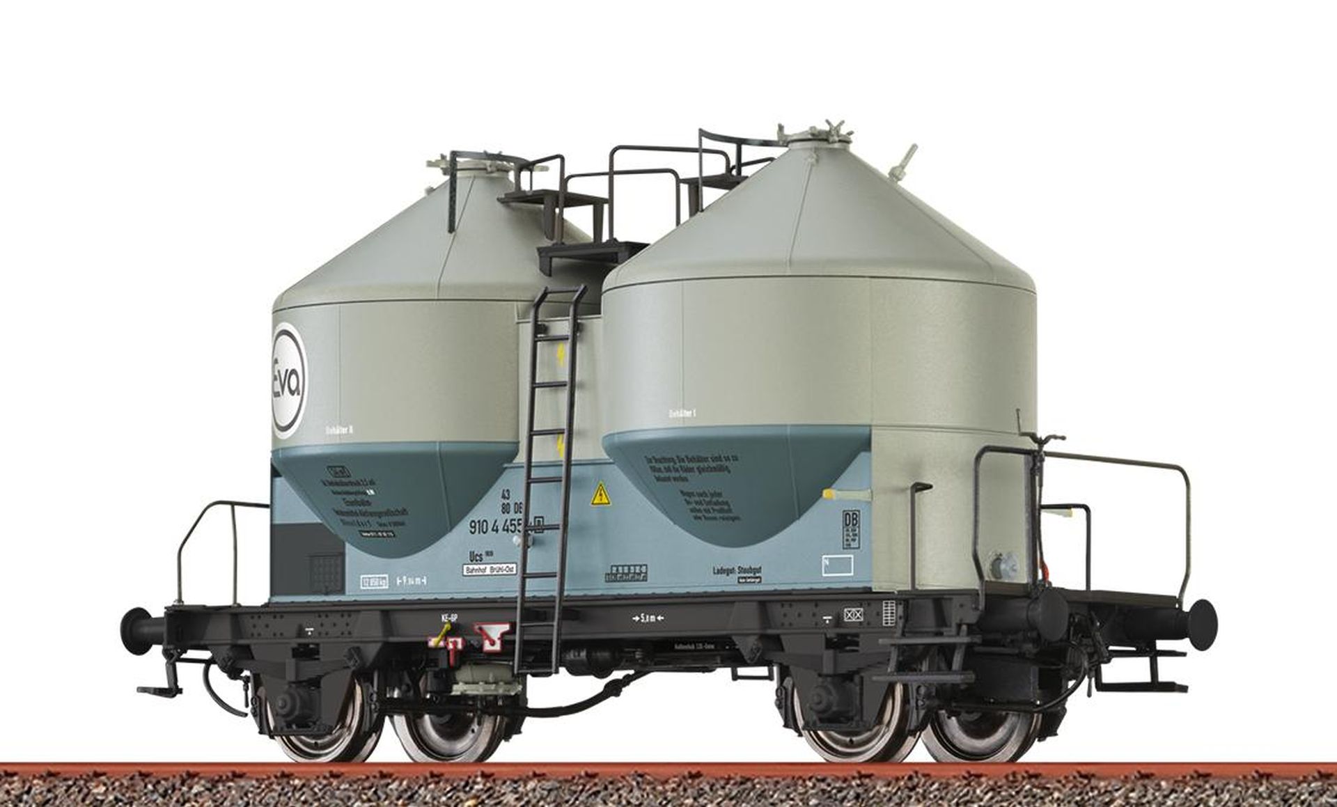 Brawa 51329 - Staubbehälterwagen Ucs909 'EVA', DB, Ep.IV