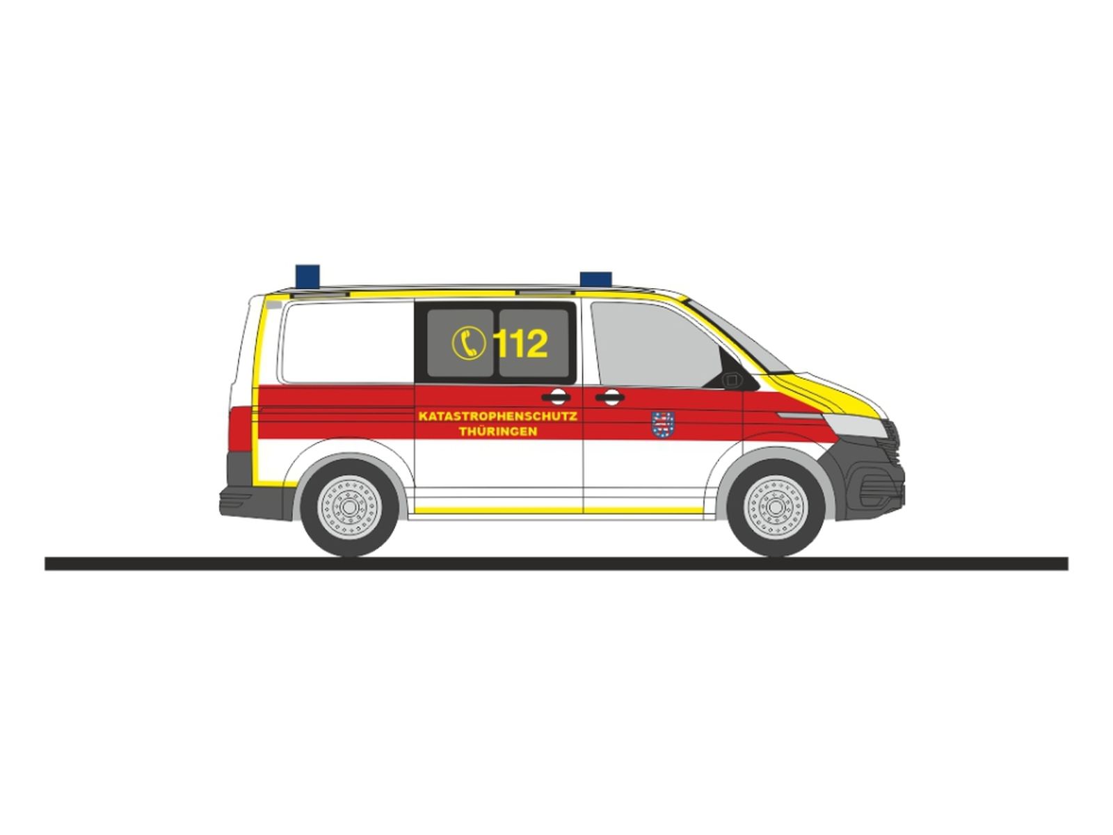 Rietze 53991 - Volkswagen T6.1 KdoW Katastrophenschutz Thüringen