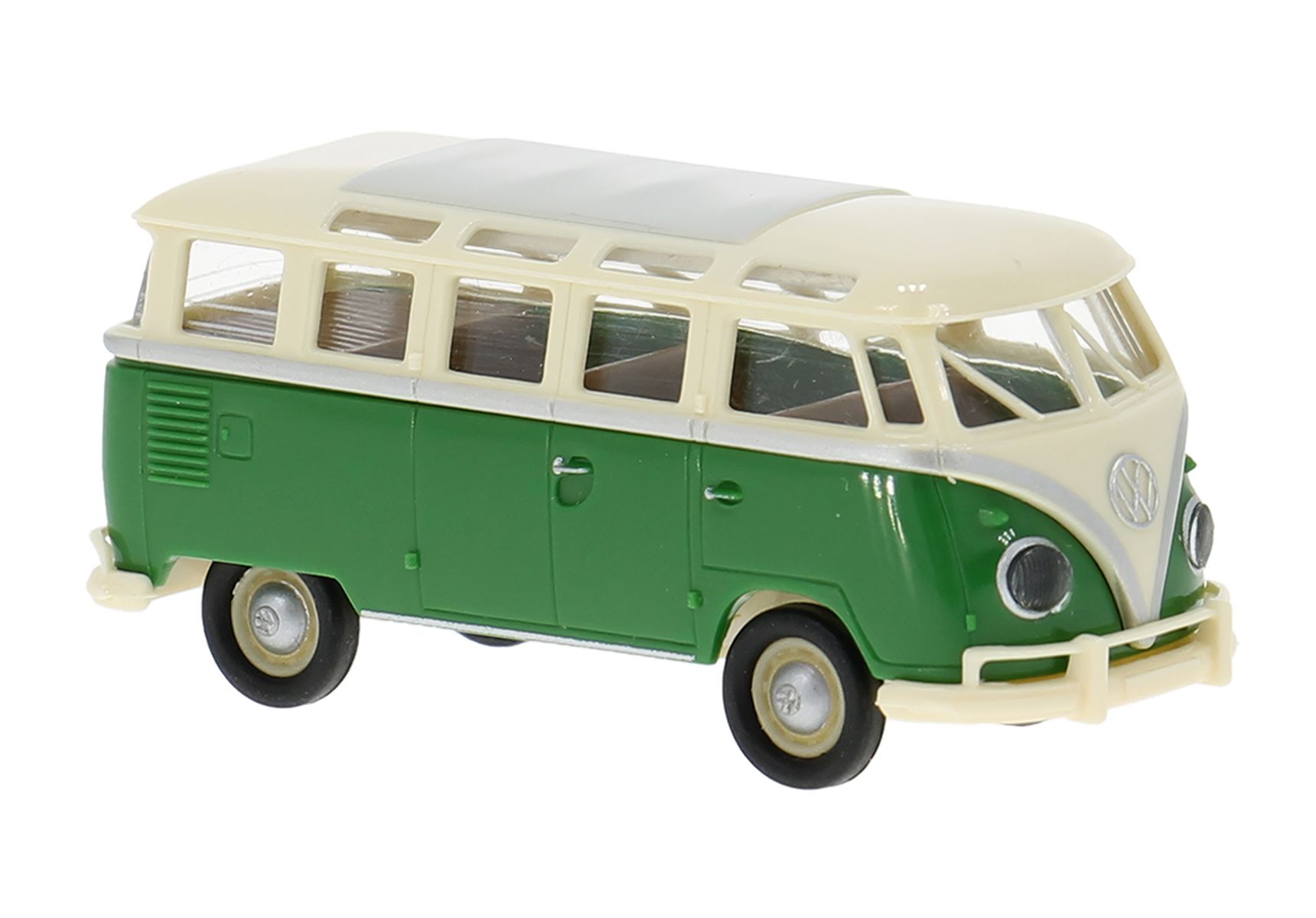 Brekina 31854 - VW T1b Samba in hellbeige/grün