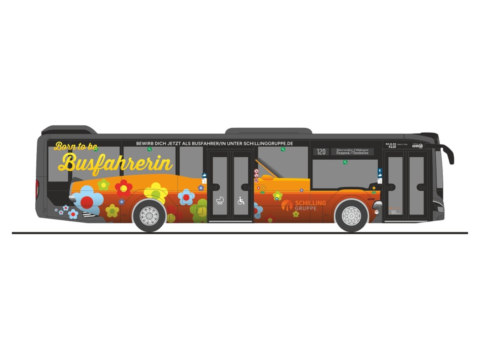 Rietze 75423 - MAN Lion´s City 12´18 Omnibusverkehr Schilling, Hürth
