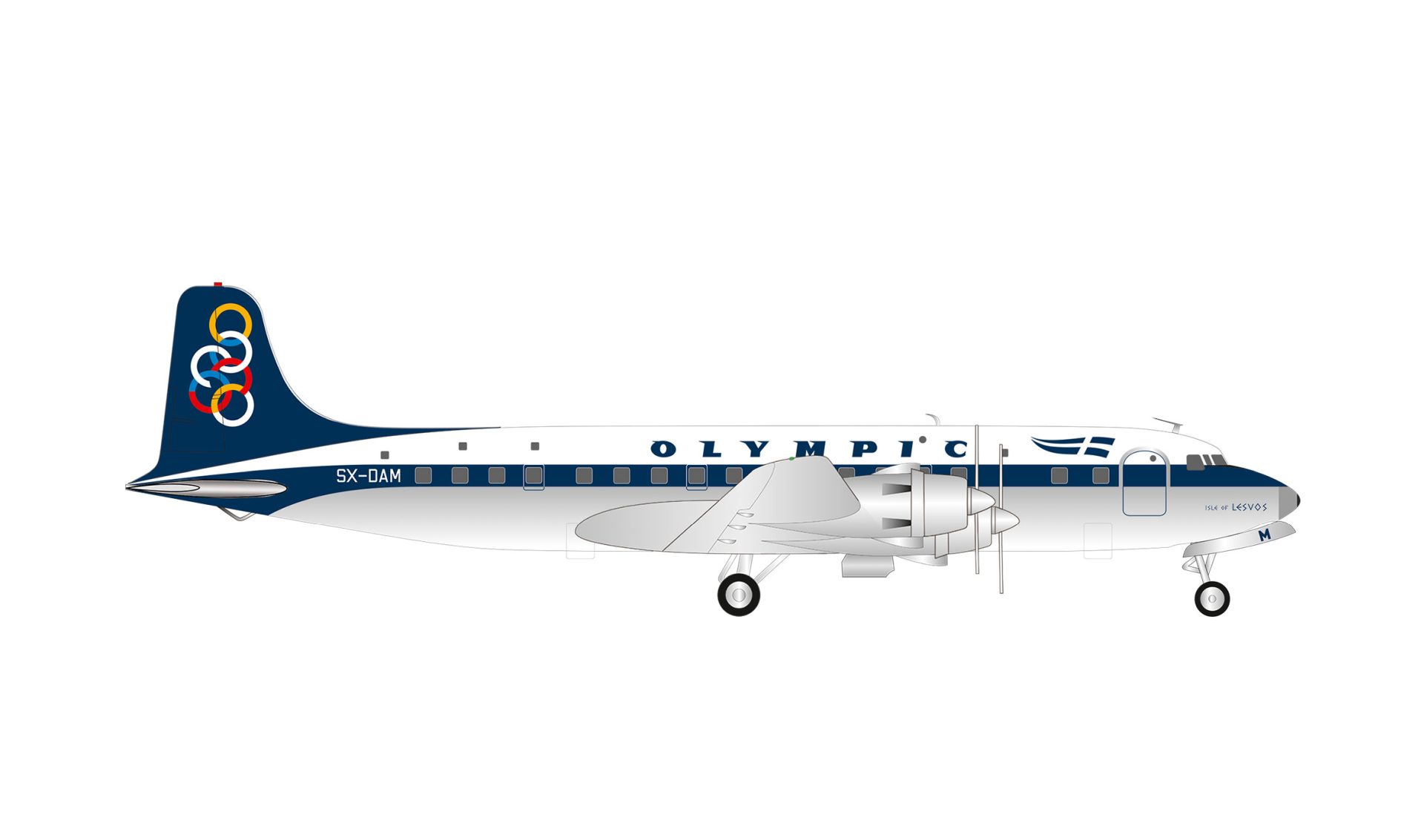 Herpa 574150 - Olympic Airways Douglas DC-6(B)