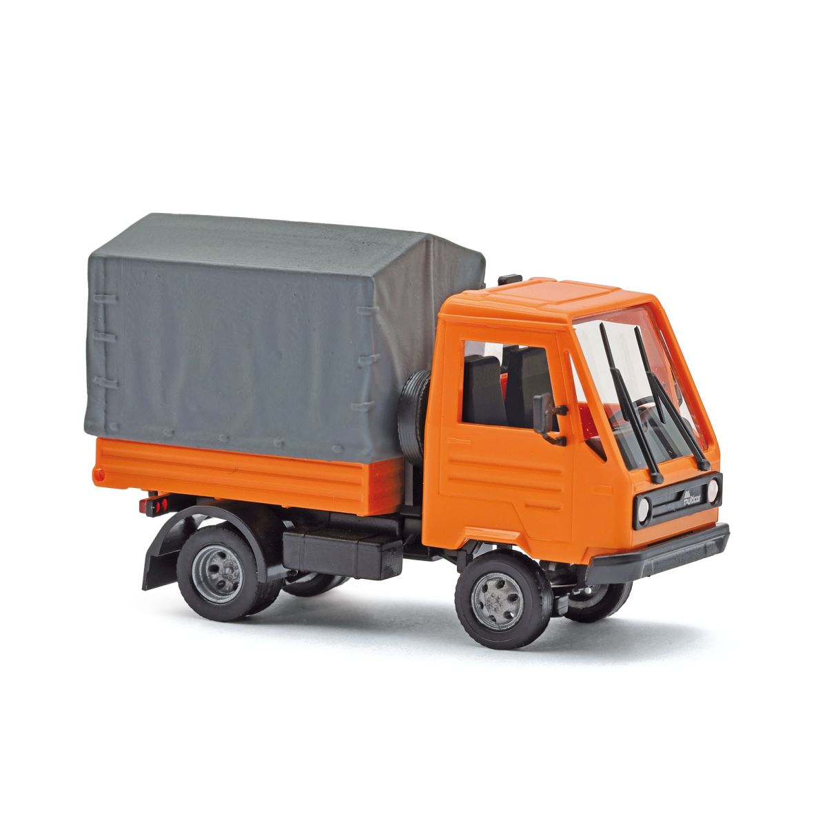 Busch 42253 - Multicar M26 mit Pritsche / Plane, Orange