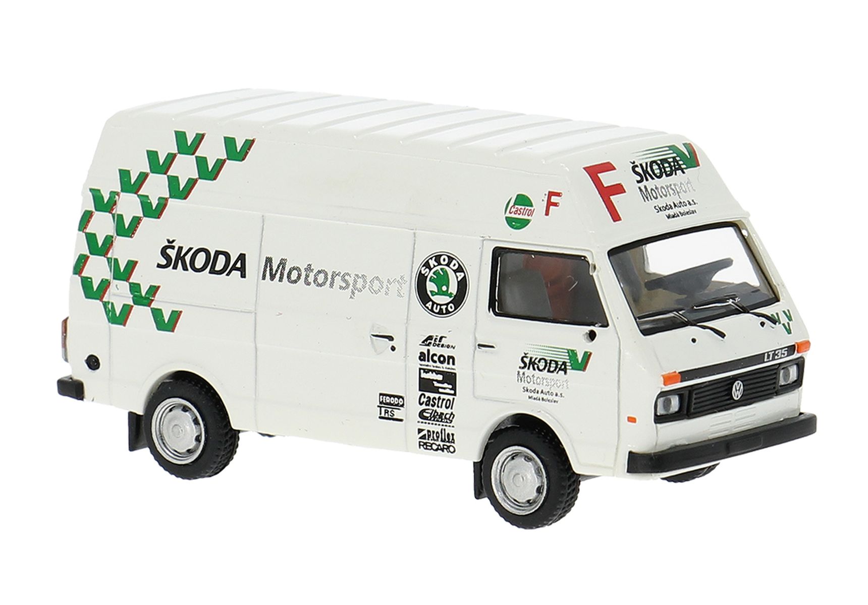 Brekina 34957 - VW LT Hochraum-Kasten, 1985, Skoda Motorsport