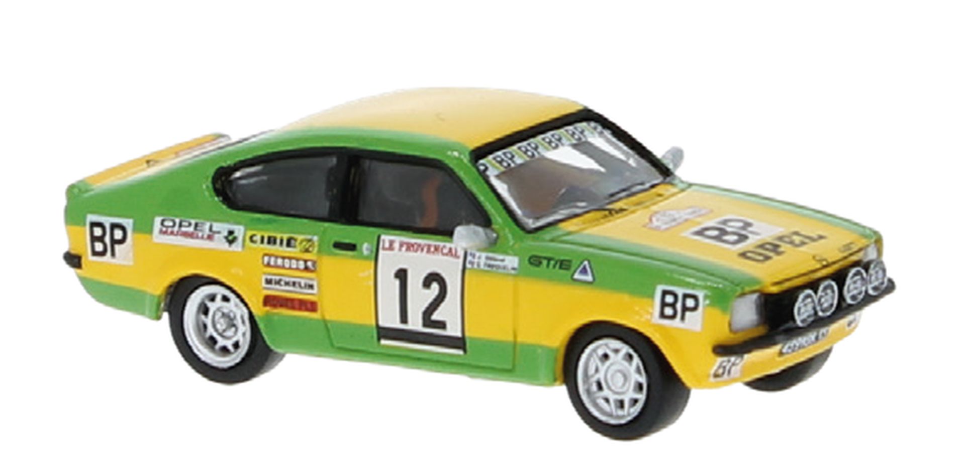 Brekina 20409 - Opel Kadett C GT/E Rallye, Tour de Corse 1976 mit Guy Frequelin