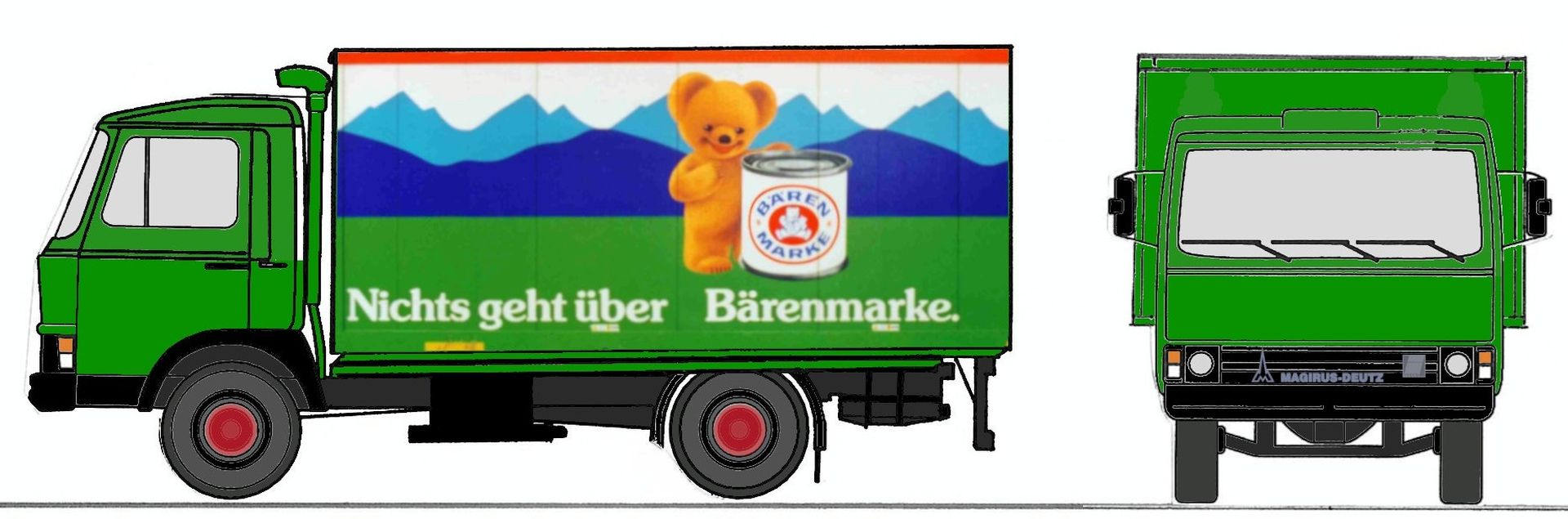 Loewe 4094 - Iveco Magirus "Zeta" 90M5 - LKW "BÄRENMARKE"