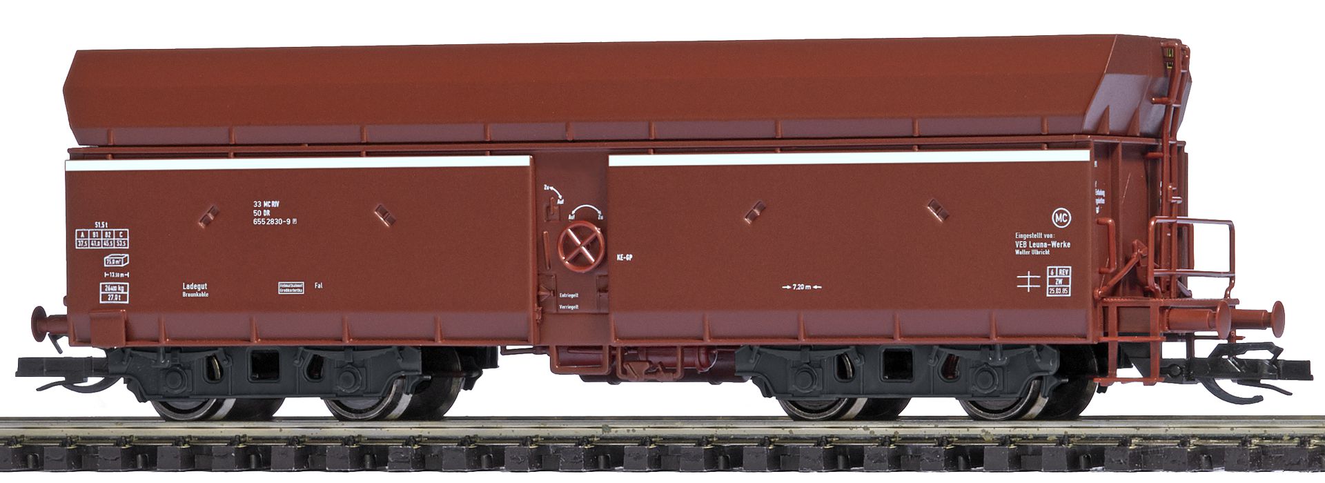 Busch 31329 - Kohlewagen Fal, DR, Ep.IV 'VEB Leuna-Werke Walter Ulbricht', Wagen 2