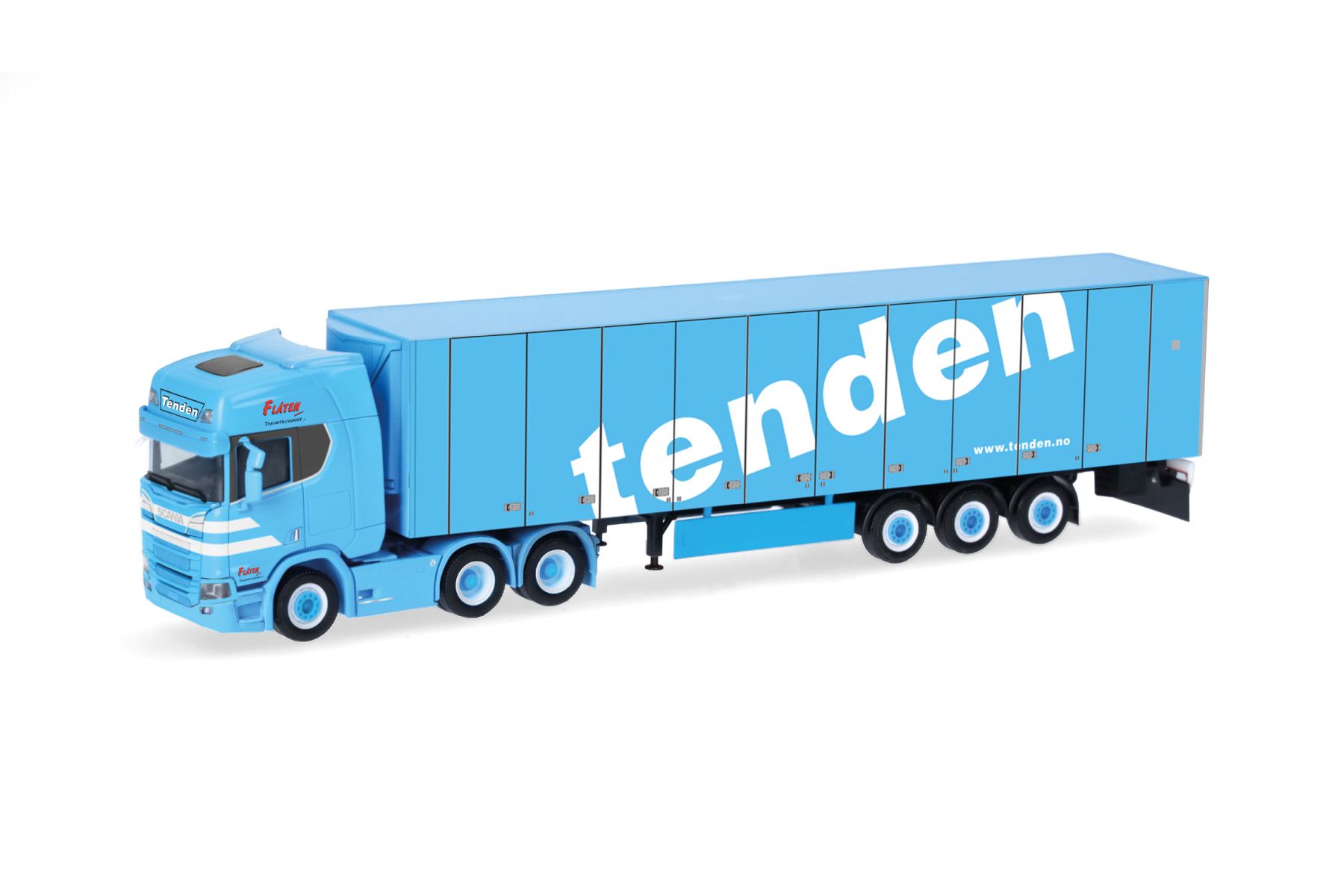 Herpa 321143 - Scania CR 20 Hochdach 6x4 Kühlkoffer-Sattelzug "Tenden" (N)