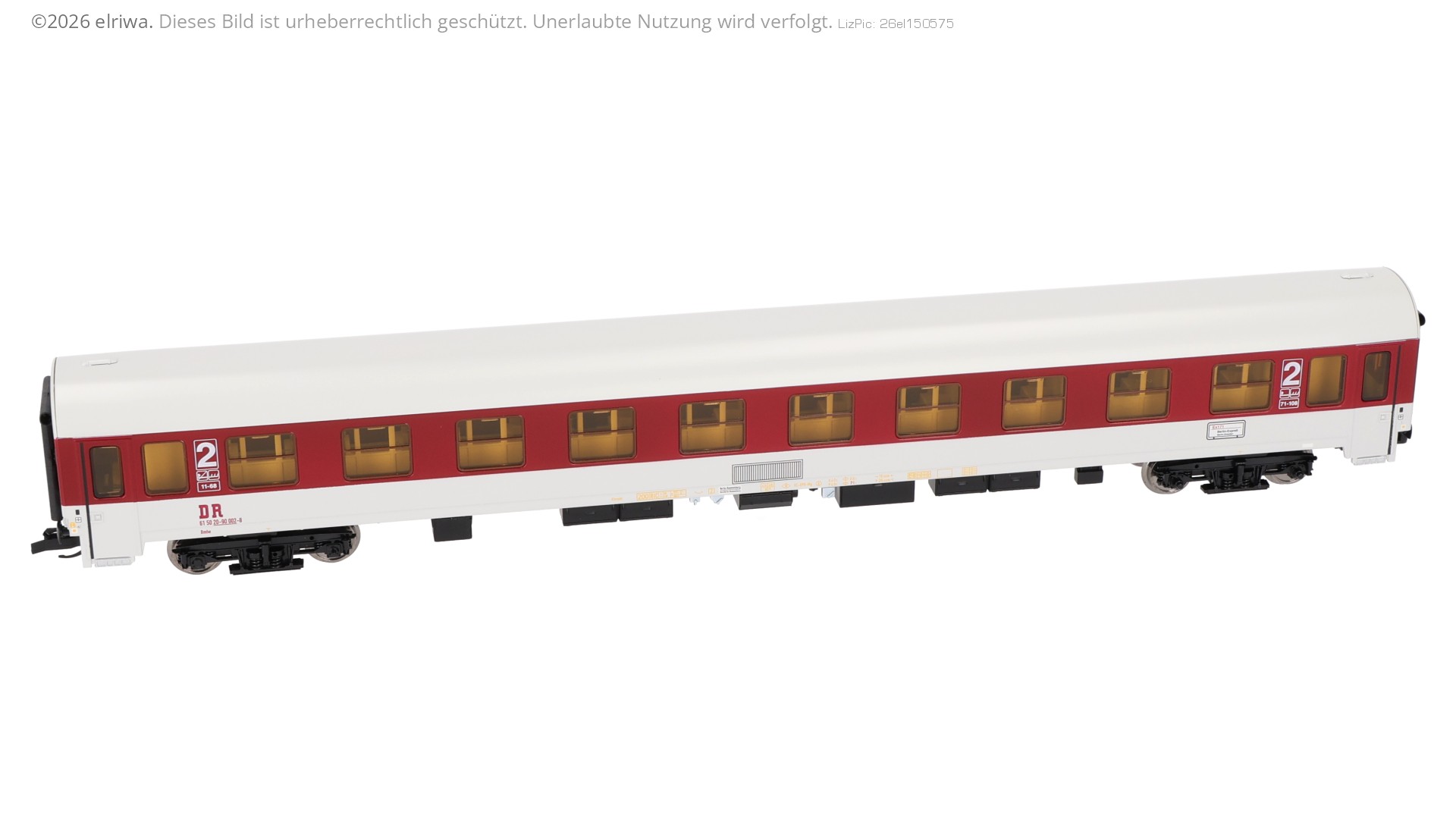 Tillig 502536 - Komfortwagen 'InterEx', Bmhe 2. Klasse, DR, Ep.IV, 61 50 20-90 002-8