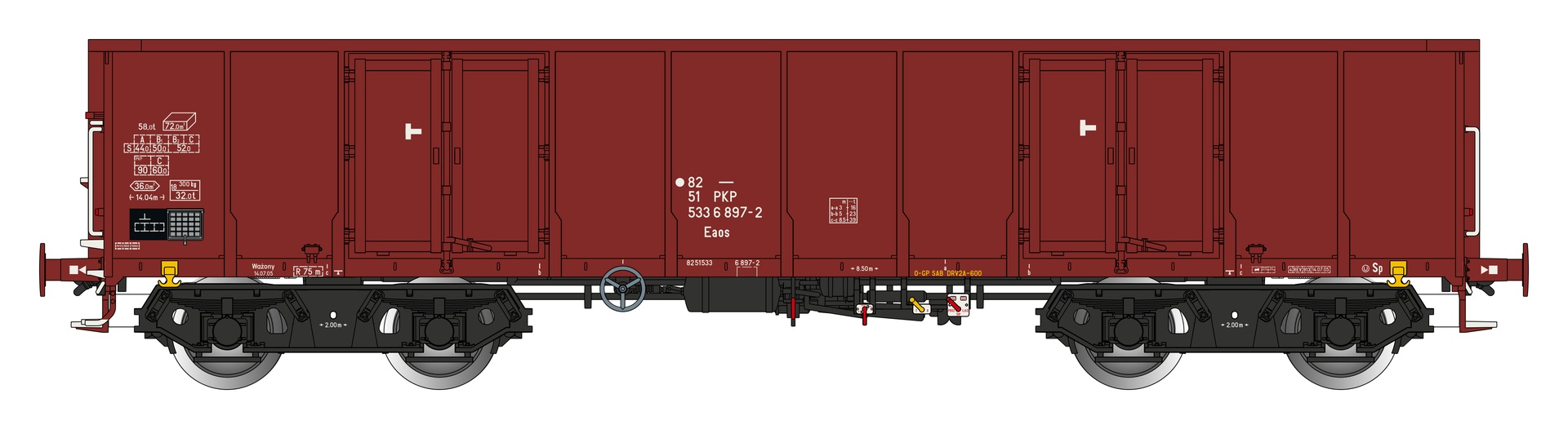 Albert Modell 533015 - Offener Güterwagen Eaos, PKP, Ep.V