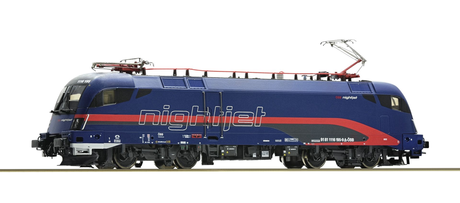 Roco 70496 - E-Lok 1116 195-9 'Nightjet', ÖBB, Ep.VI, DC-Sound