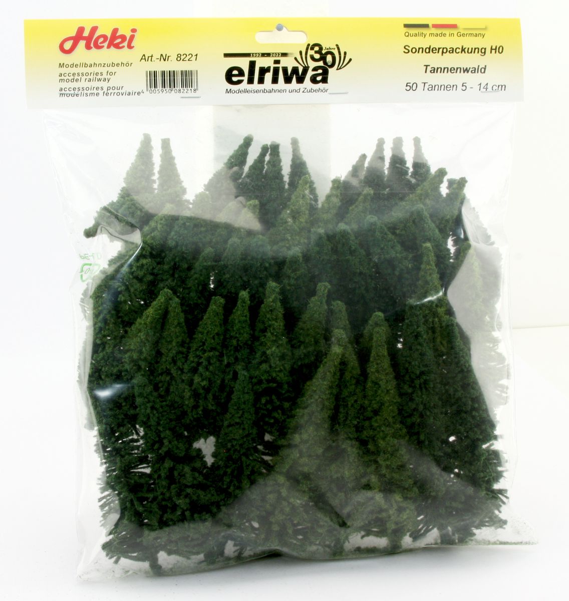 Heki 8221 - 50 Tannen 5-14 cm, Sonderpackung '30 Jahre elriwa'