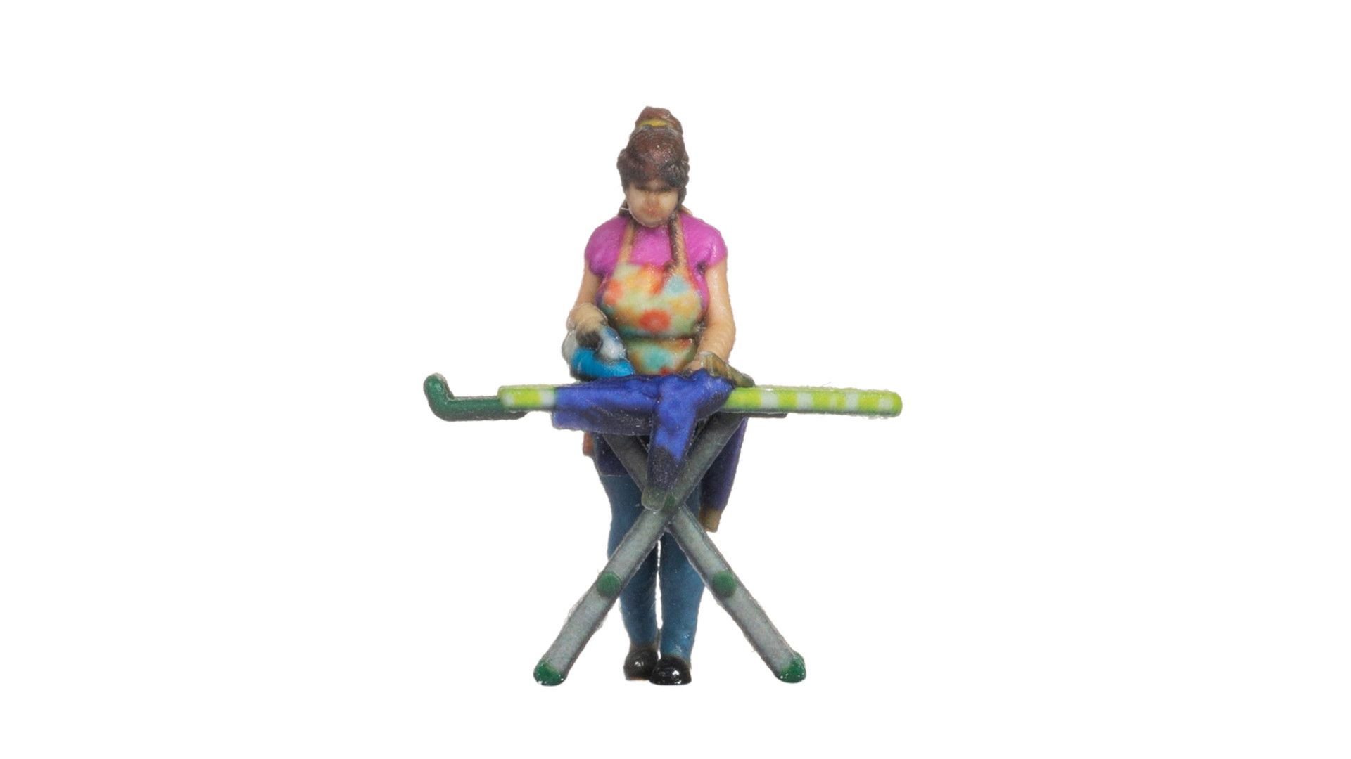 Noch 10425 - Frau bügelt, farbiger 3D-Druck