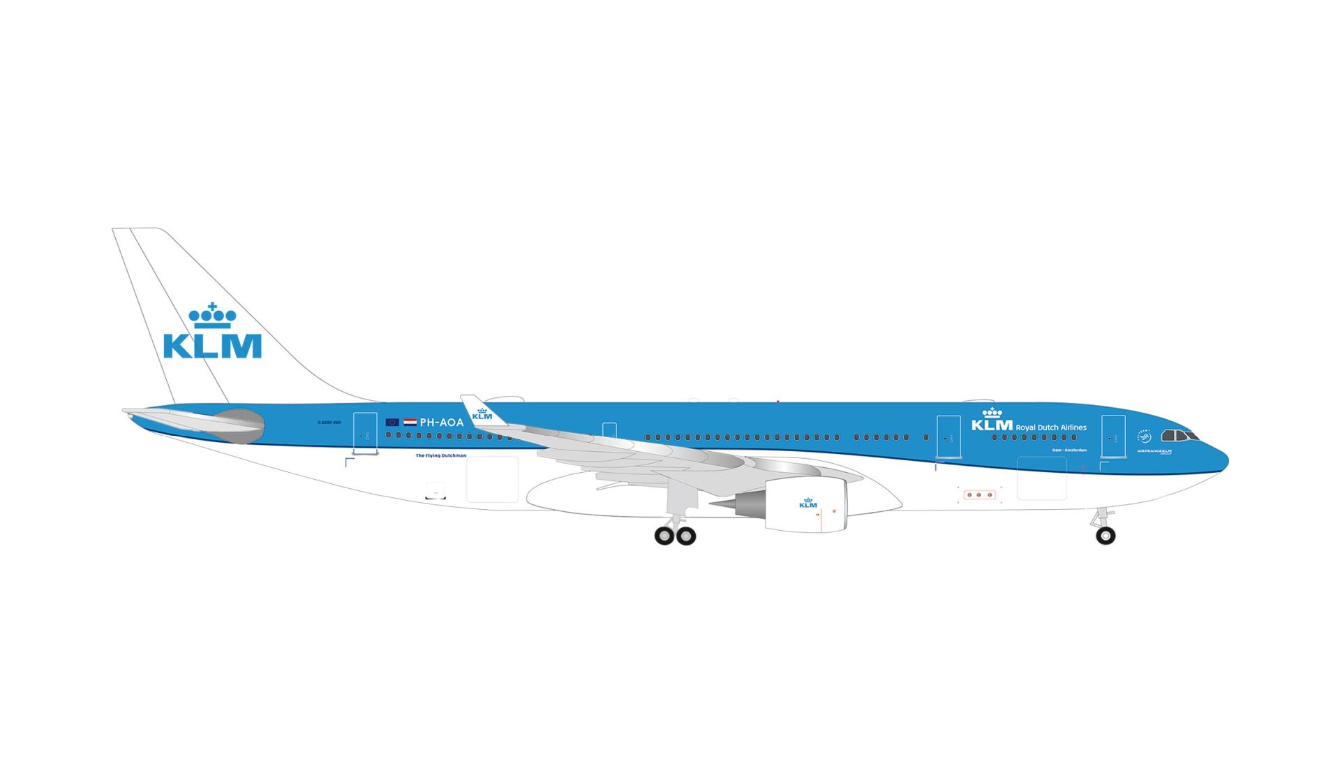 Herpa 539685 - KLM Airbus A330-200