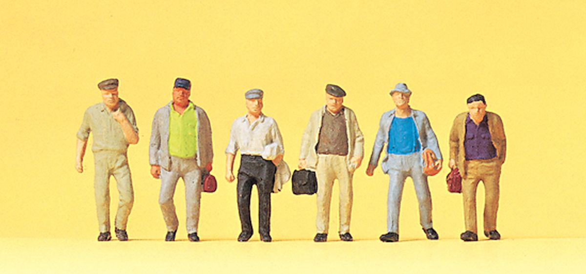 Preiser 14086 - Pendler auf dem Weg zur Bahn