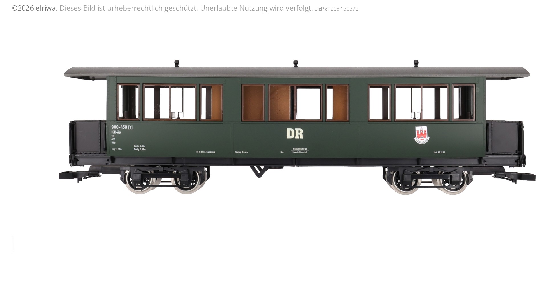 Trainline45 3040700-2 - Personenwagen KB4ip, 900-458, DR, Ep.IV 'Wappen Wernigerode'