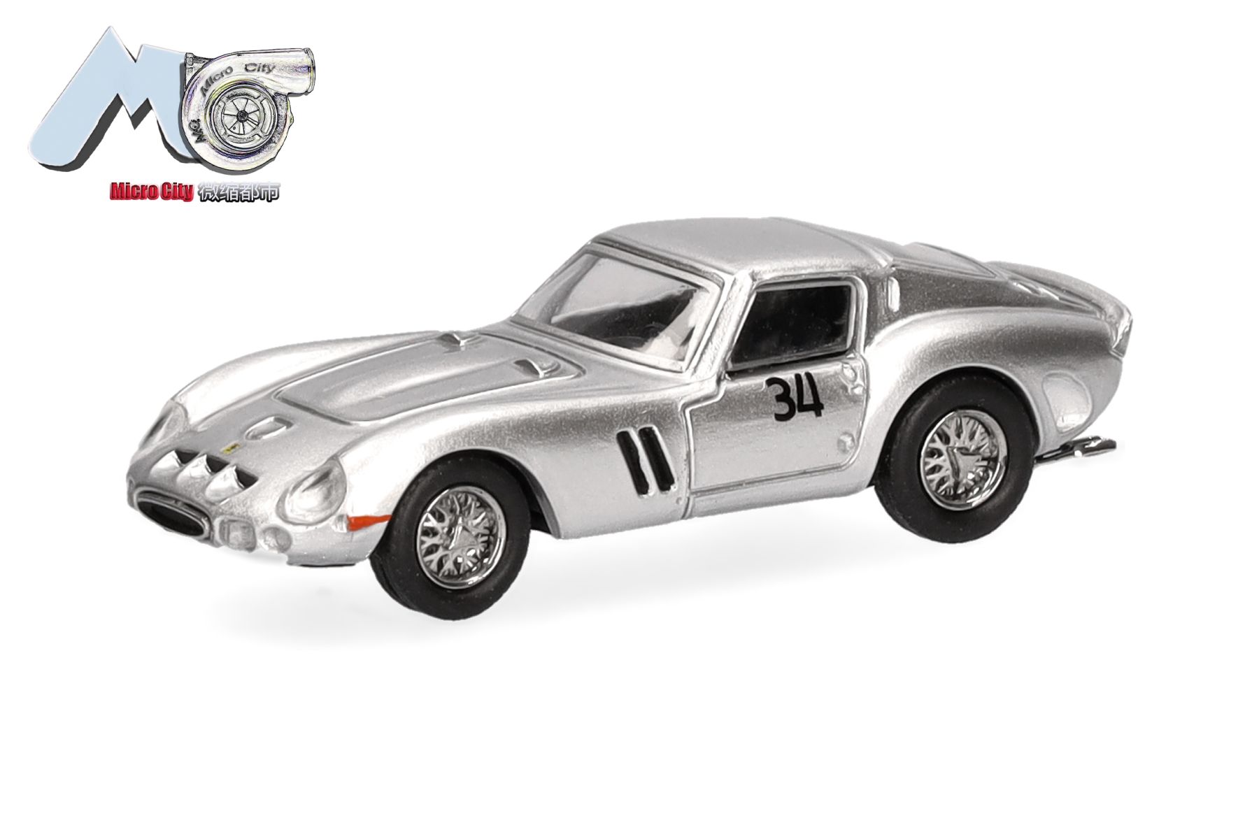 Herpa 87MC000060 - Ferrari 250 GTO 34, silber