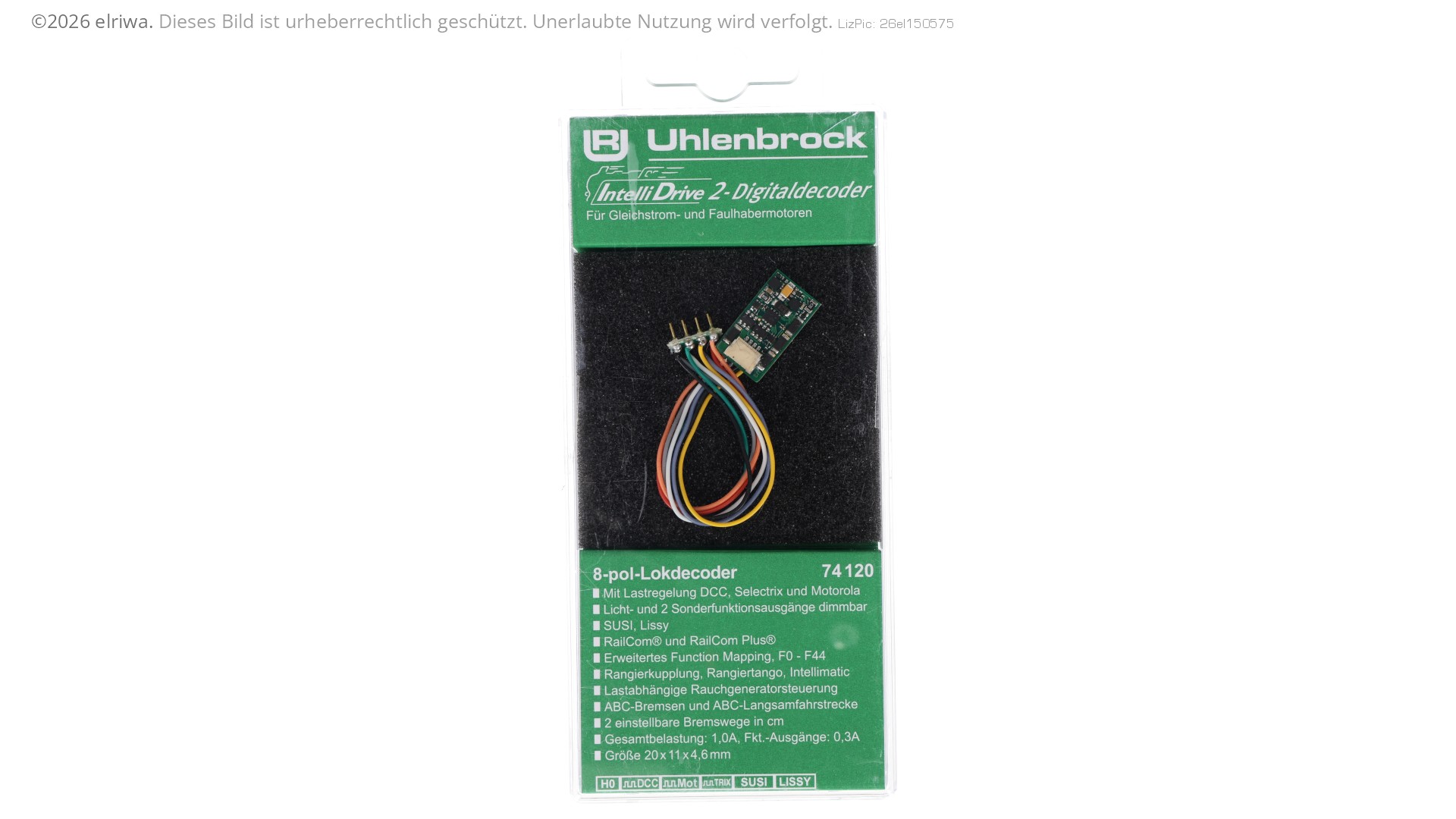Uhlenbrock 74120 - ID2 Decoder, NEM 652