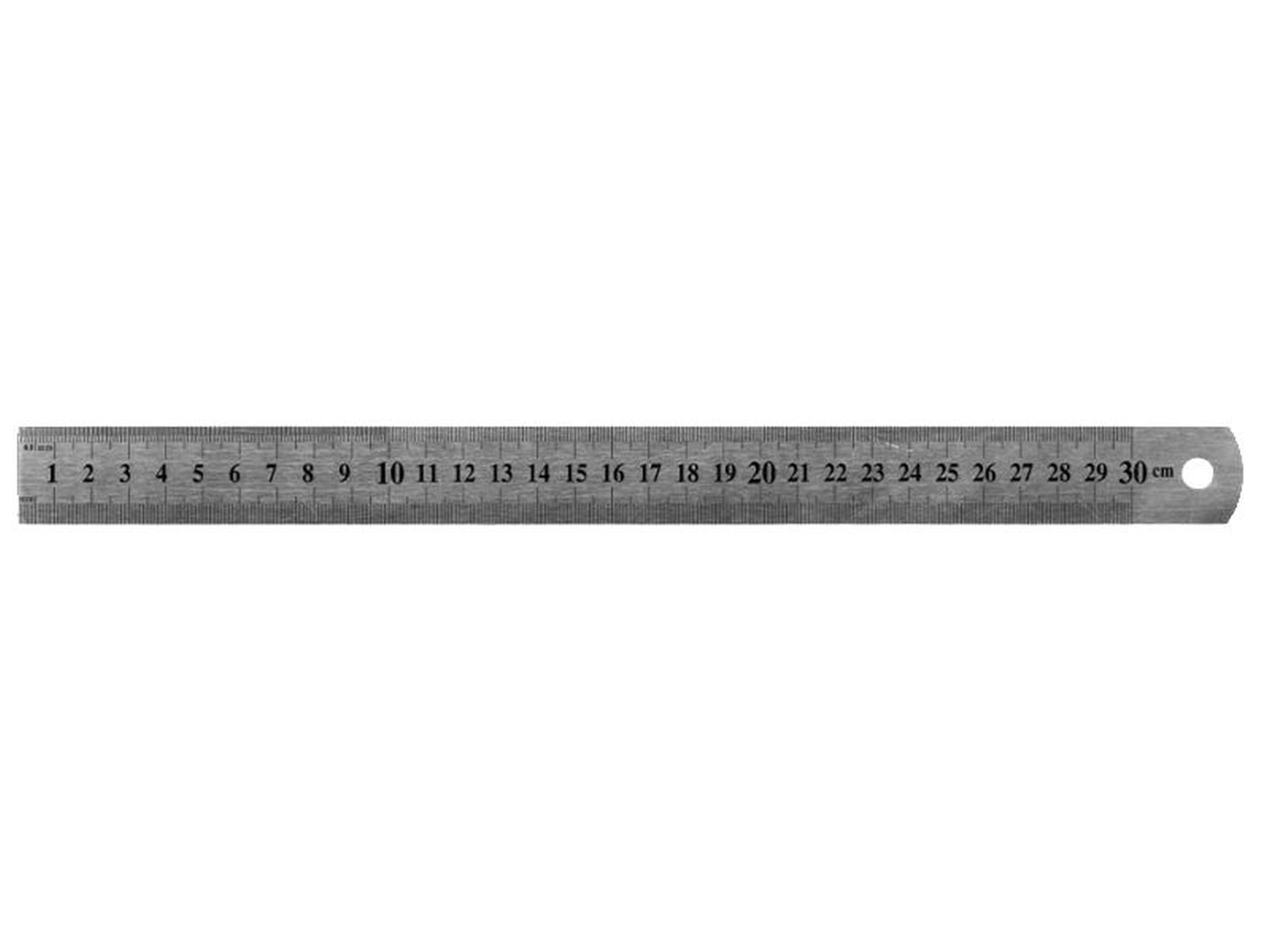 Schönwitz 11438 - Stahllineal 300mm inch und cm Skalierung