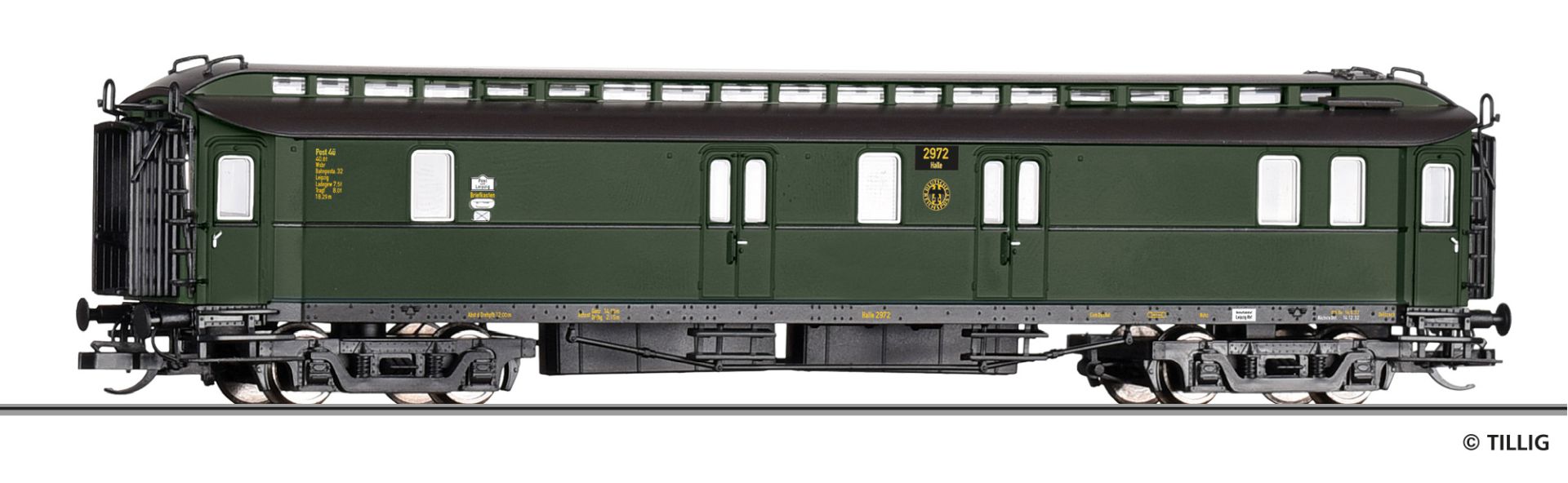 Tillig 12083 - Bahnpostwagen Post4, Deutschen Reichspost, DRG, Ep.II