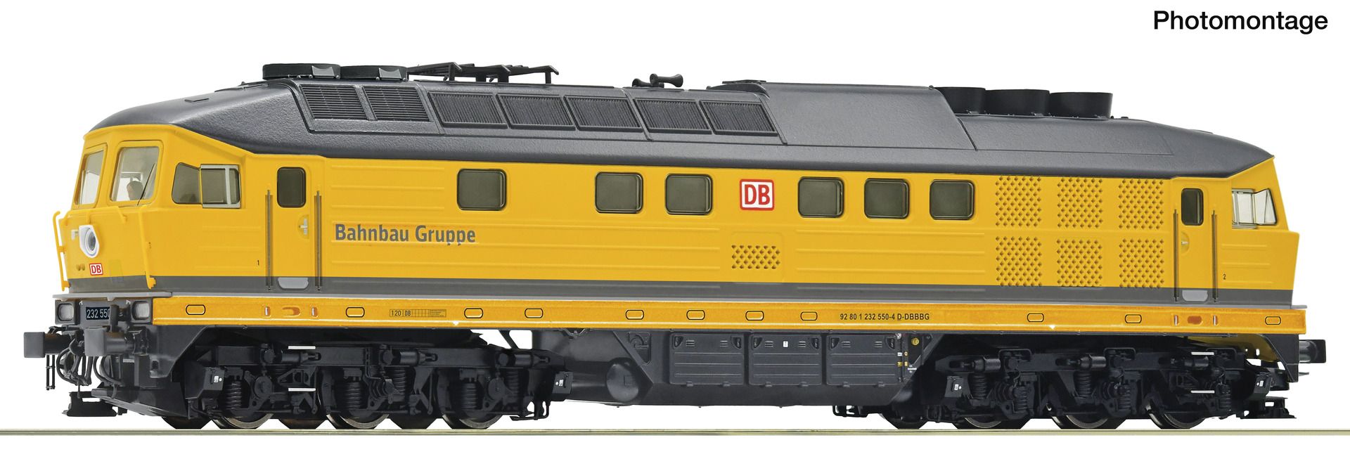 Roco 7310105 - Diesellok 232 550-4, DBAG, Bahnbau-Gruppe, Ep.VI, DC-Sound