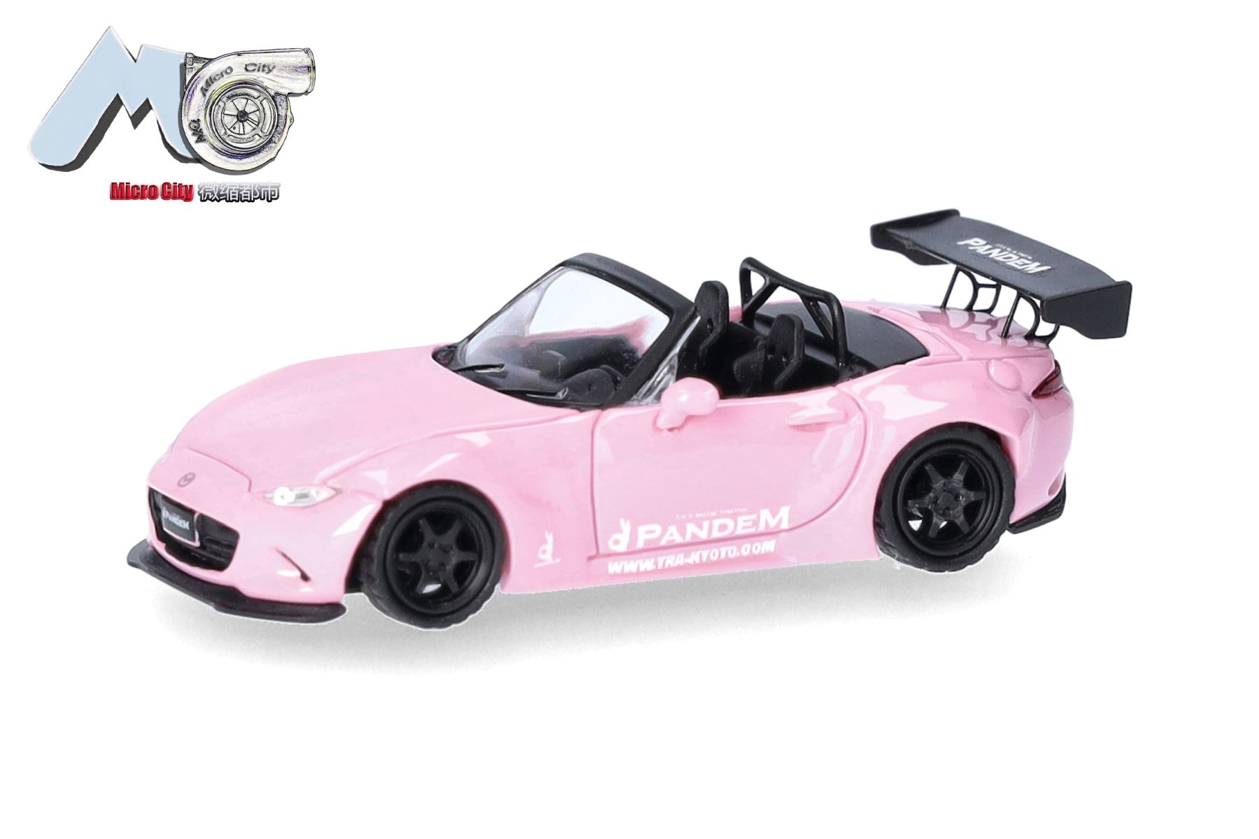Herpa 87MC000129 - MicroCity: Mazda MX-5 Rocket Bunny, rosa
