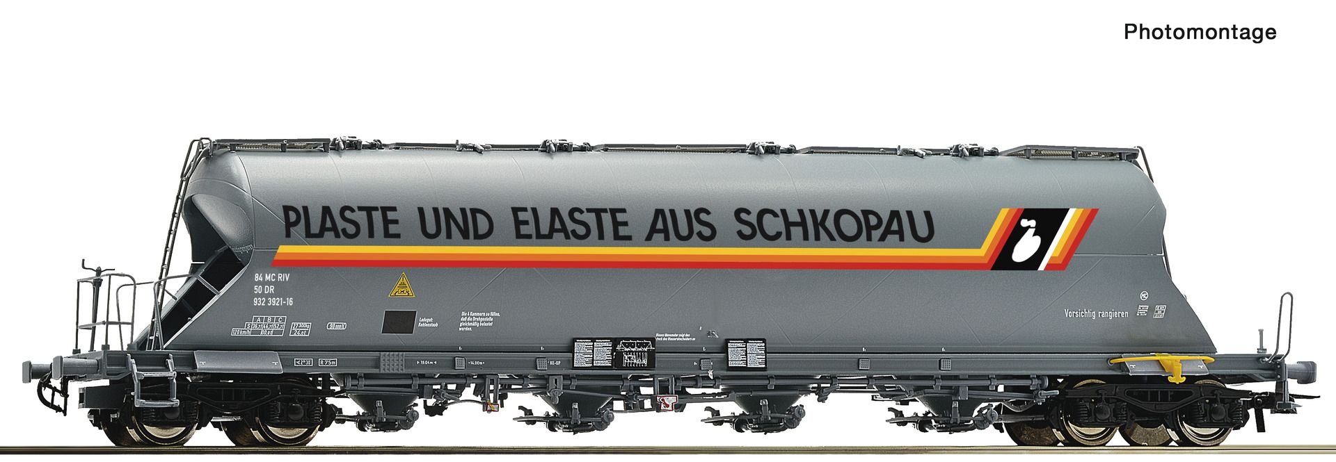 Roco 6600254 - Staubsilowagen Uacs-y, DR, Ep.IV 'Schkopau'