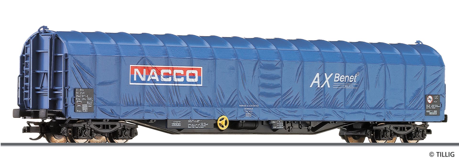Tillig 502579 - Schiebeplanenwagen Rils, ZSR, Ep.V 'NACCO'