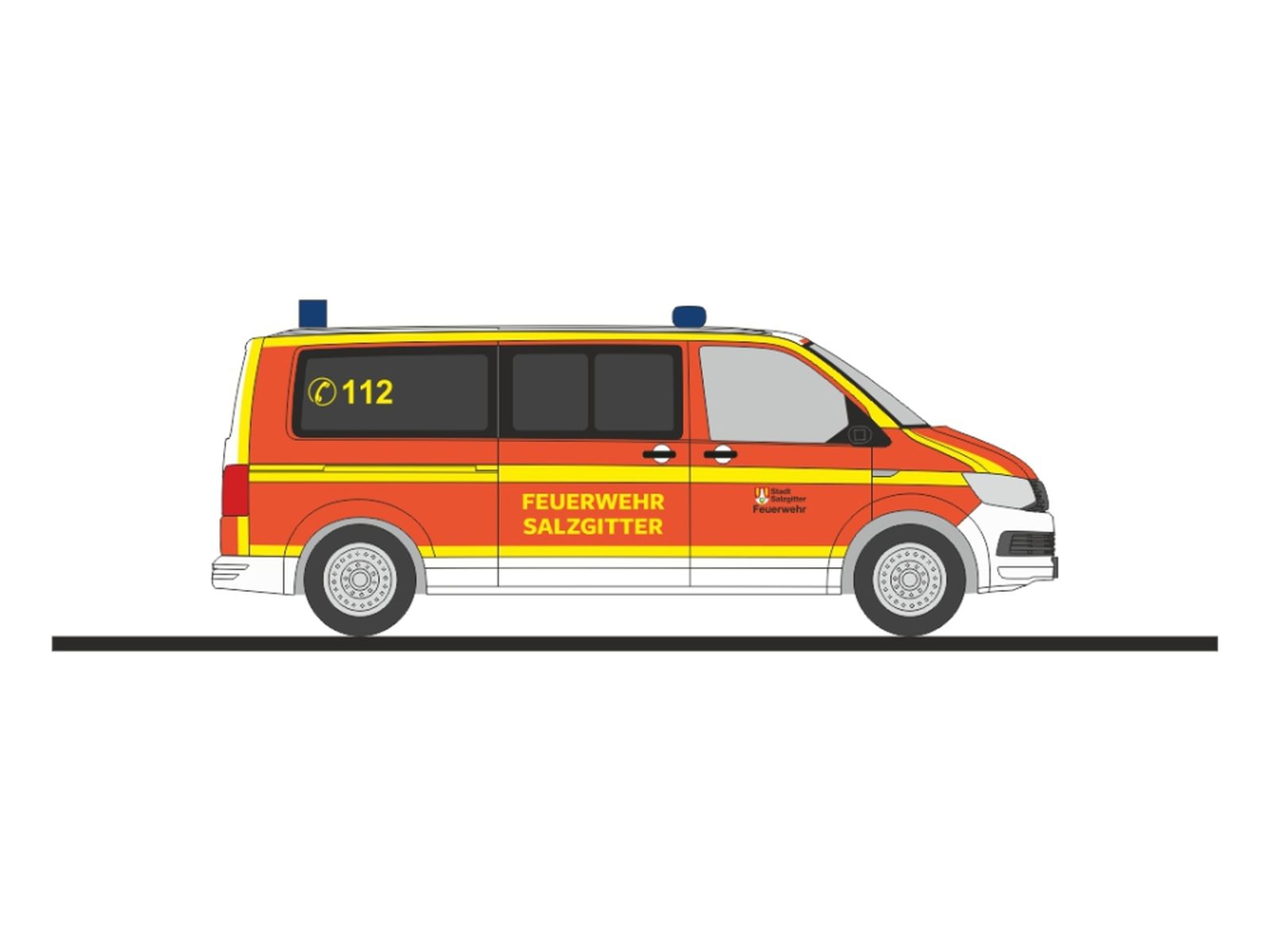 Rietze 53950 - Volkswagen T6 Feuerwehr Salzgitter