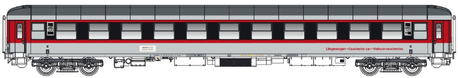 L.S. Models 58520 - Liegewagen Bvcmz 248.5, Waggonservice, Ep.VI