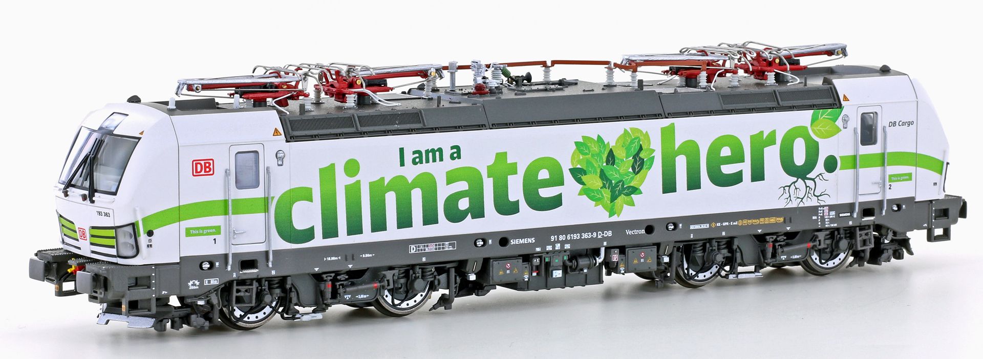 Tillig 502432-ZZ - E-Lok Vectron 193 363-9 'I am a Climate Hero', DBAG, Ep.VI, Zimo-Sound
