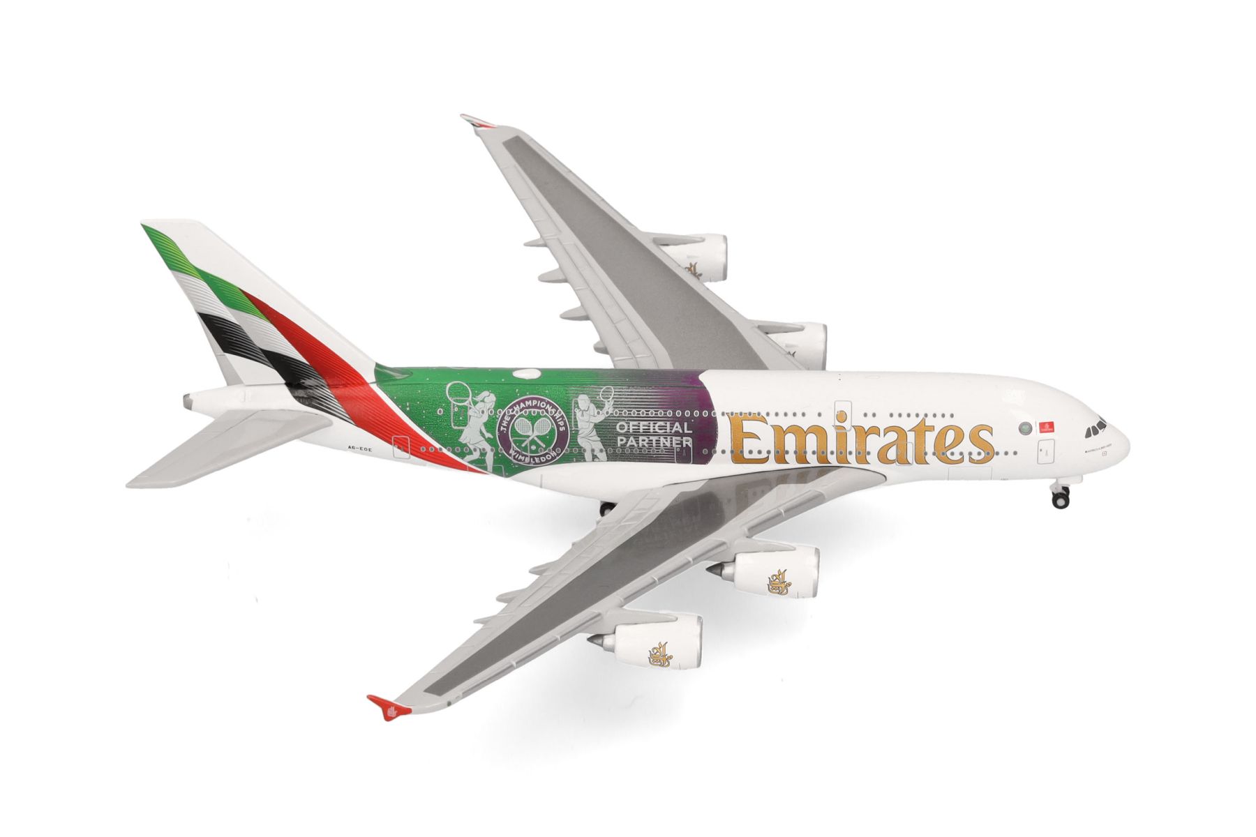 Herpa 538664 - Emirates Airbus A380 "Wimbledon Official Partner"