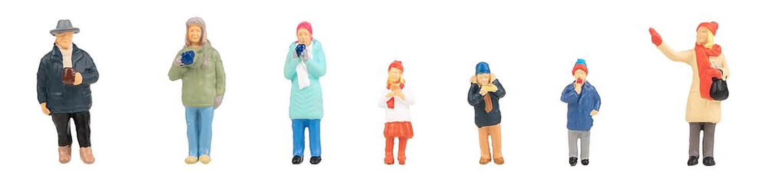 Faller 151647 - Weihnachtsmarktbesucher