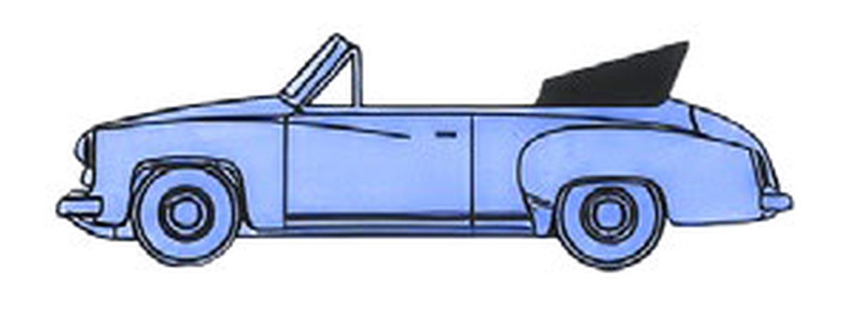 Brekina 27052 - Wartburg 311 Cabrio in pastellblau