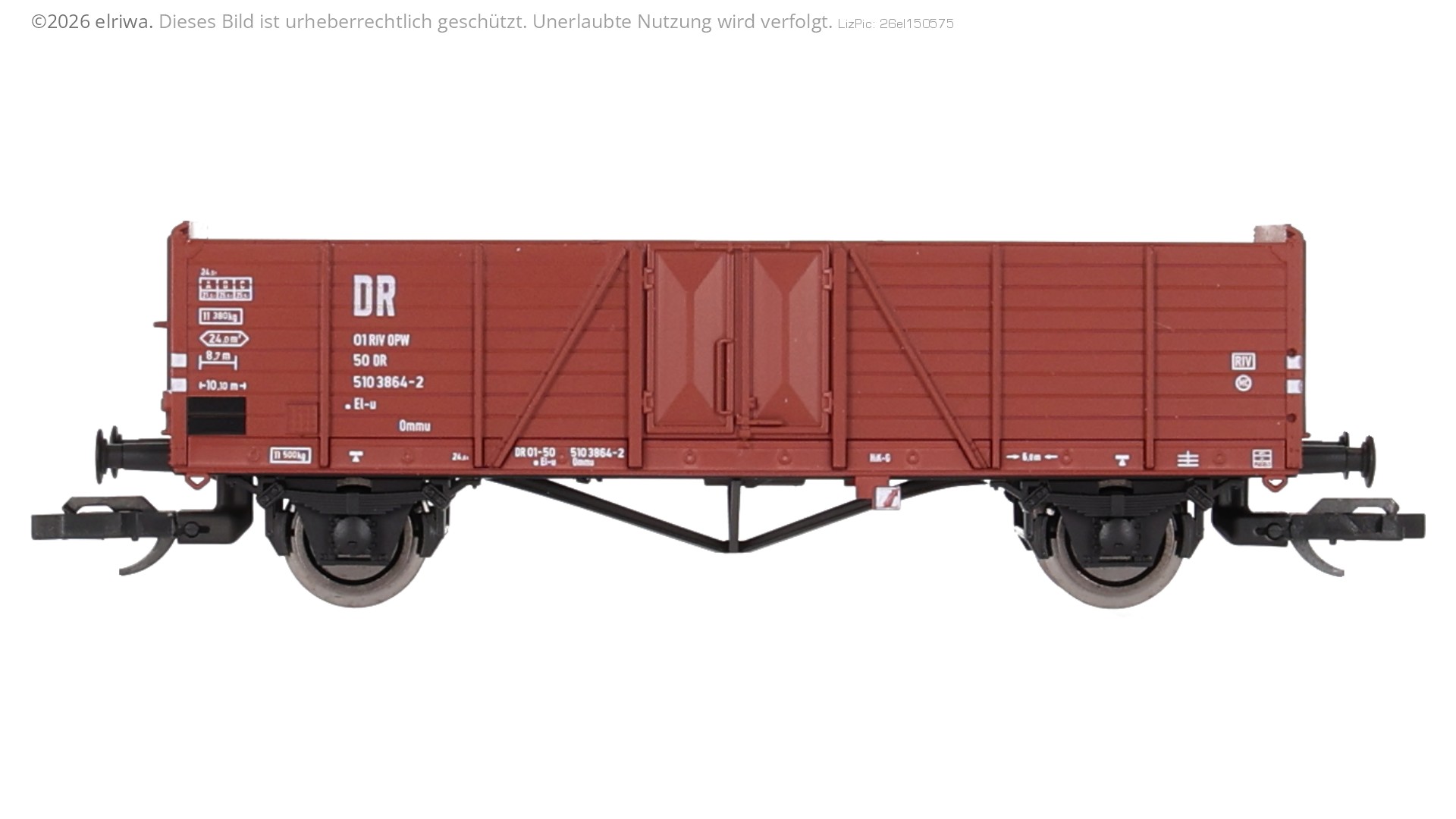 Hädl 25110-1 - Offener Güterwagen El-u, DR, Ep.IV