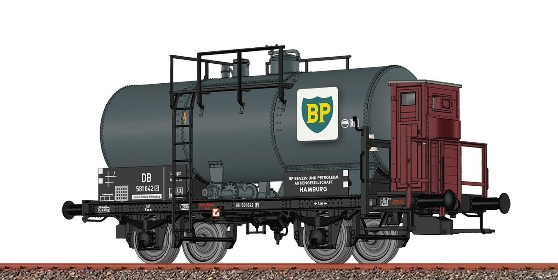 Brawa 50851 - Kesselwagen Z P, DB, Ep.III 'BP'