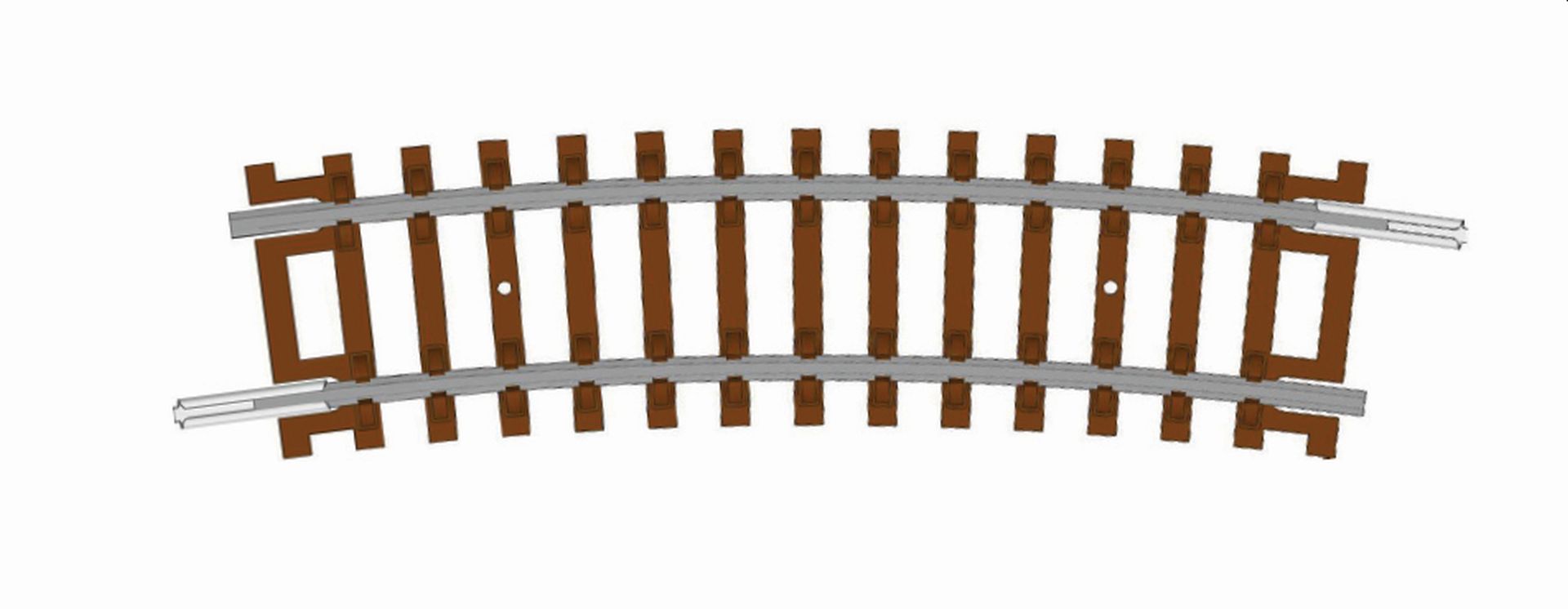 Hornby TT8015 - Gebogenes Gleis, Radius 2, 310 mm, 15°