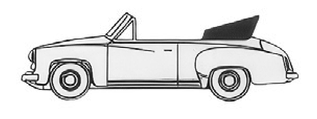Brekina 27050 - Wartburg 311 Cabrio in weiß