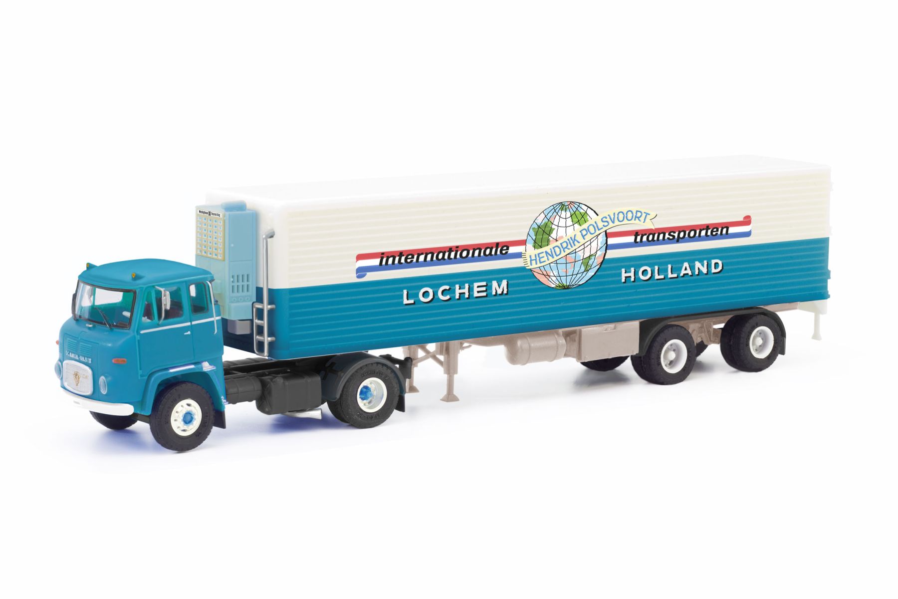 Herpa 87MBS026345 - Scania Vabis LB 76 Kühlkoffer-Sattelzug "Polsvoort"
