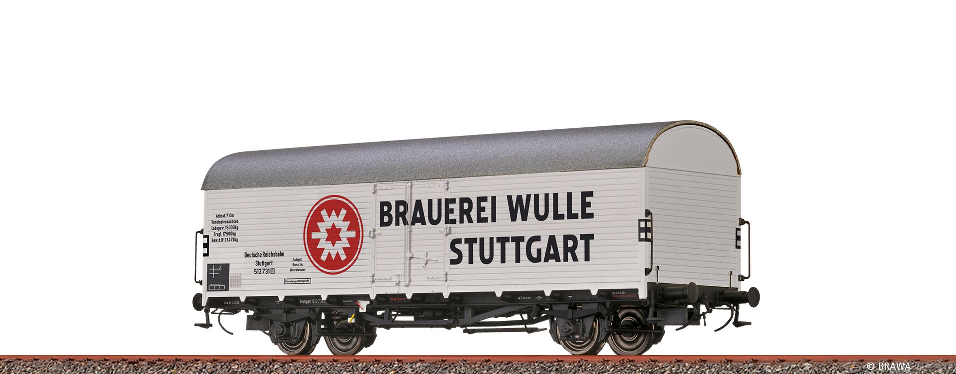 Brawa 50952 - Kühlwagen Tnfhs38 "Brauerei Wulle", DRG, Ep.II