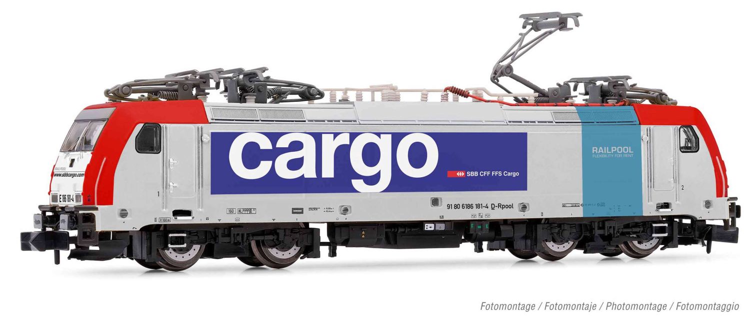 Arnold HN2459 - E-Lok 186 181-4, RAILPOOL, SBB-Cargo, Ep.VI