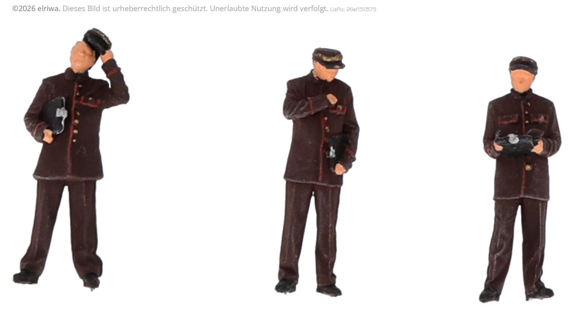 L.S. Models 89650 - 3er Set Zugbegleiter CIWL, Ep.III, Set 1